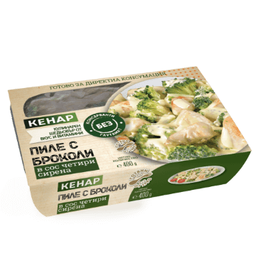 Пиле с броколи в сос четири сирена